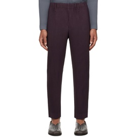 HOMME PLISSEE 이세이 미야케 ISSEY MIYAKE Purple Tailored Pleats 2 Trousers 241729M191019