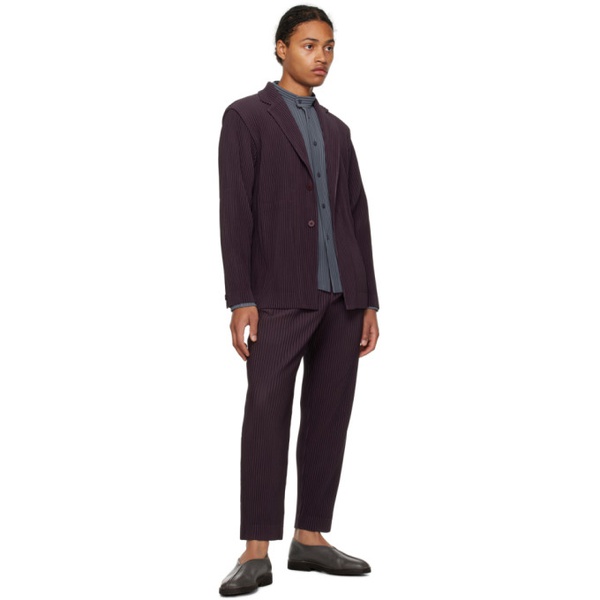  HOMME PLISSEE 이세이 미야케 ISSEY MIYAKE Purple Tailored Pleats 2 Trousers 241729M191019
