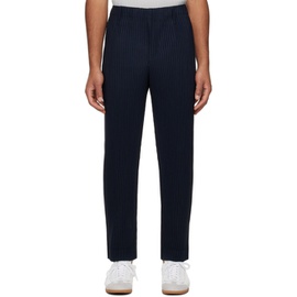 HOMME PLISSEE 이세이 미야케 ISSEY MIYAKE Navy Basics Trousers 232729M191065