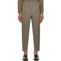 HOMME PLISSEE 이세이 미야케 ISSEY MIYAKE Khaki Compleat Trousers 241729M191013