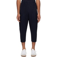 HOMME PLISSEE 이세이 미야케 ISSEY MIYAKE Navy Basics Trousers 232729M190003