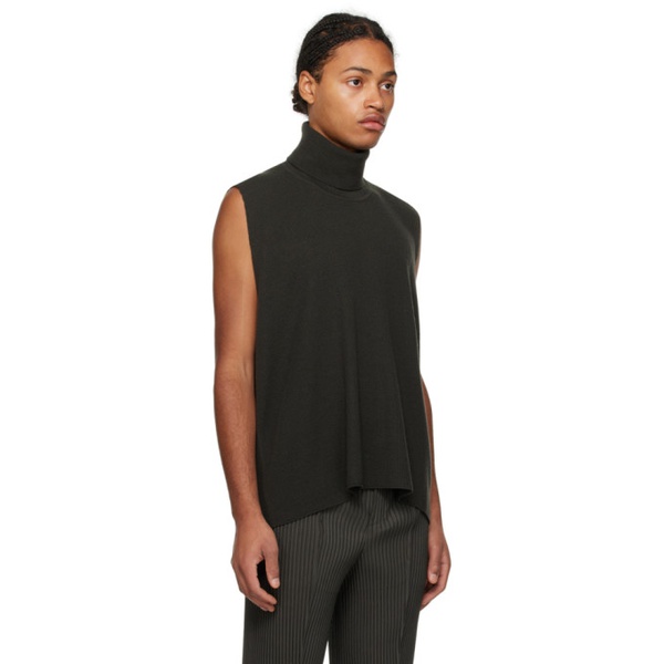  HOMME PLISSEE 이세이 미야케 ISSEY MIYAKE Black Framework Vest 241729M201003