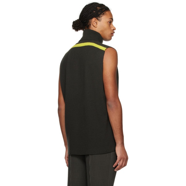  HOMME PLISSEE 이세이 미야케 ISSEY MIYAKE Black Framework Vest 241729M201003