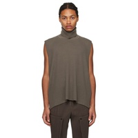 HOMME PLISSEE 이세이 미야케 ISSEY MIYAKE Khaki Framework Vest 241729M201002