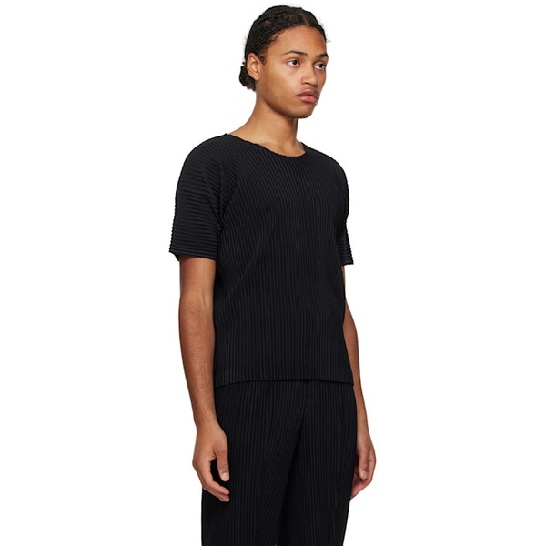  HOMME PLISSEE 이세이 미야케 ISSEY MIYAKE Black Basics T-Shirt 232729M213023