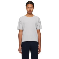 HOMME PLISSEE 이세이 미야케 ISSEY MIYAKE Gray Basics T-Shirt 232729M213024