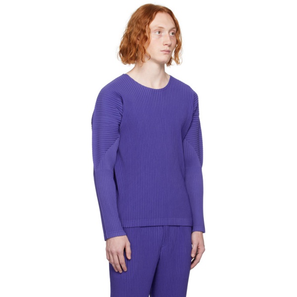  HOMME PLISSEE 이세이 미야케 ISSEY MIYAKE Purple Monthly Color September Long Sleeve T-Shirt 232729M213025