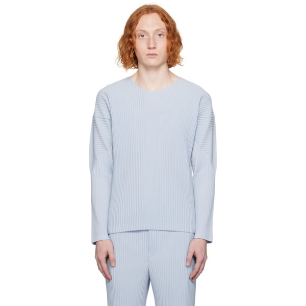  HOMME PLISSEE 이세이 미야케 ISSEY MIYAKE Blue Monthly Color September Long Sleeve T-Shirt 232729M213026
