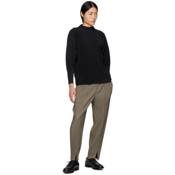  HOMME PLISSEE 이세이 미야케 ISSEY MIYAKE Black Monthly Color November Long Sleeve T-Shirt 241729M201001