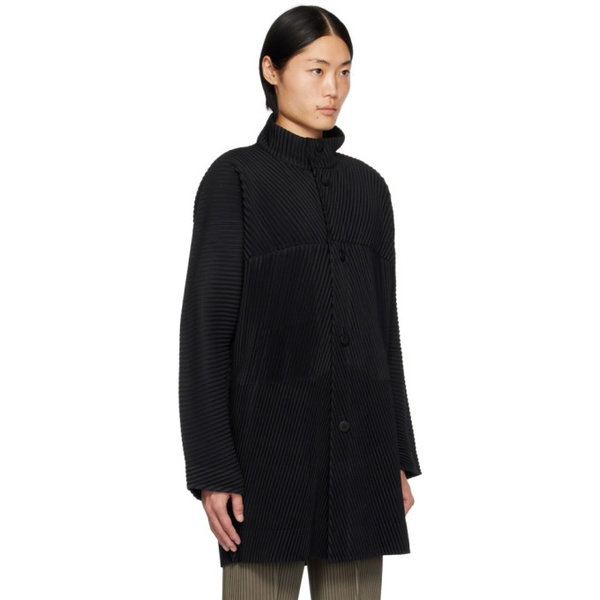  HOMME PLISSEE 이세이 미야케 ISSEY MIYAKE Black Monthly Color November Coat 241729M176001