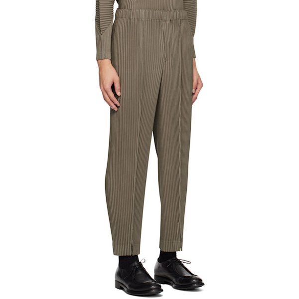  HOMME PLISSEE 이세이 미야케 ISSEY MIYAKE Khaki Monthly Color November Trousers 241729M191010