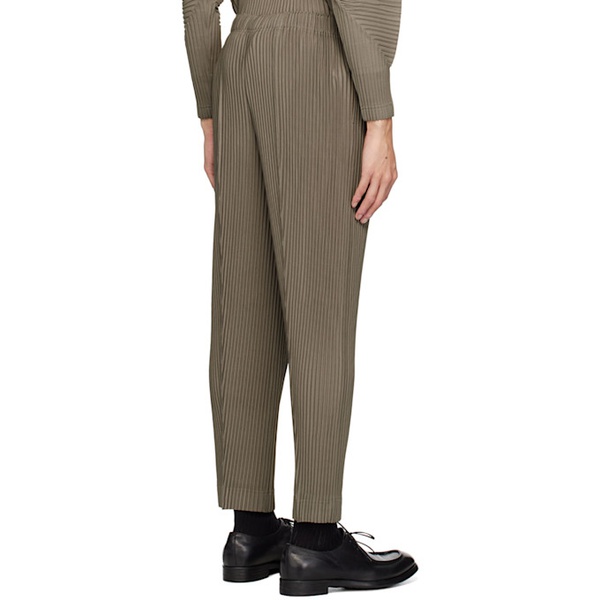  HOMME PLISSEE 이세이 미야케 ISSEY MIYAKE Khaki Monthly Color November Trousers 241729M191010