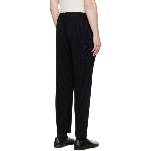  HOMME PLISSEE 이세이 미야케 ISSEY MIYAKE Black Unfold Trousers 232729M191042