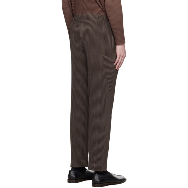  HOMME PLISSEE 이세이 미야케 ISSEY MIYAKE Brown Unfold Trousers 232729M202009