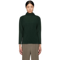 HOMME PLISSEE 이세이 미야케 ISSEY MIYAKE Green Dolman Sleeve Turtleneck 241729M205002