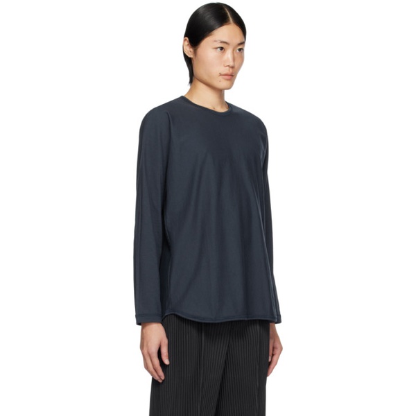  HOMME PLISSEE 이세이 미야케 ISSEY MIYAKE Navy Release-T 2 Long Sleeve T-Shirt 241729M213009