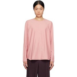 HOMME PLISSEE 이세이 미야케 ISSEY MIYAKE Pink Release-T 2 Long Sleeve T-Shirt 241729M213011
