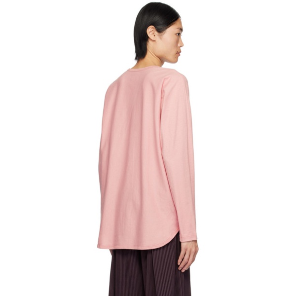  HOMME PLISSEE 이세이 미야케 ISSEY MIYAKE Pink Release-T 2 Long Sleeve T-Shirt 241729M213011