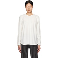 HOMME PLISSEE 이세이 미야케 ISSEY MIYAKE White Release-T 2 Long Sleeve T-Shirt 241729M213012