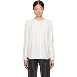 HOMME PLISSEE 이세이 미야케 ISSEY MIYAKE White Release-T 2 Long Sleeve T-Shirt 241729M213012