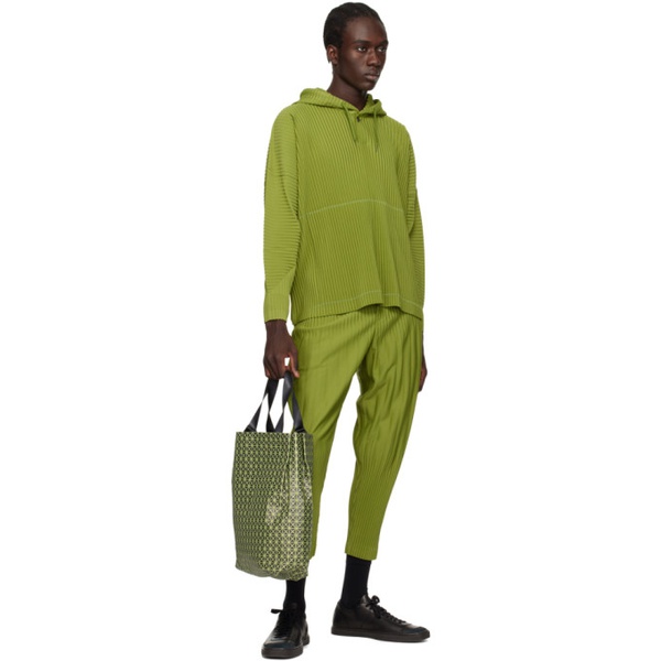  HOMME PLISSEE 이세이 미야케 ISSEY MIYAKE Green Monthly Color December Trousers 241729M190001