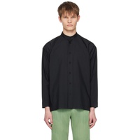 HOMME PLISSEE 이세이 미야케 ISSEY MIYAKE Black Bow-Tie Press Shirt 231729M192018