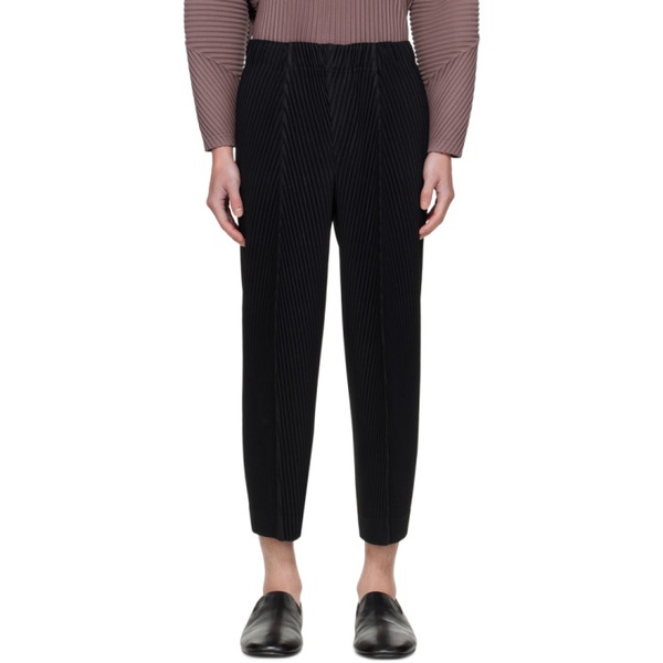  HOMME PLISSEE 이세이 미야케 ISSEY MIYAKE Black Pleats Bottoms Trousers 241729M191062