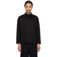 HOMME PLISSEE 이세이 미야케 ISSEY MIYAKE Black Dolman Sleeve Shirt 241729M192016