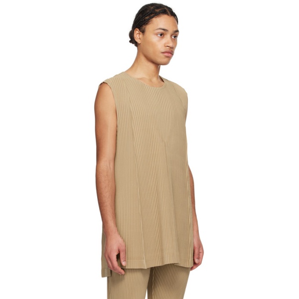  HOMME PLISSEE 이세이 미야케 ISSEY MIYAKE Beige Monthly Color February Tank Top 241729M213039