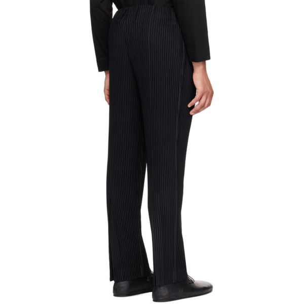  HOMME PLISSEE 이세이 미야케 ISSEY MIYAKE Black Tailored Pleats 1 Trousers 241729M191056