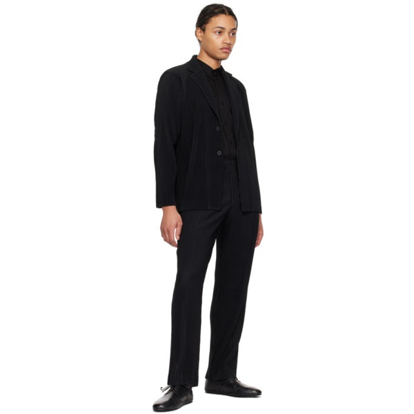 HOMME PLISSEE 이세이 미야케 ISSEY MIYAKE Black Tailored Pleats 1 Trousers 241729M191056