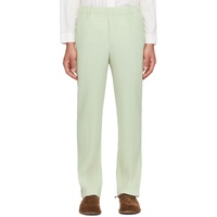 HOMME PLISSEE 이세이 미야케 ISSEY MIYAKE Green Tailored Pleats 1 Trousers 241729M191057