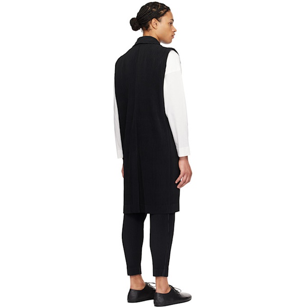  HOMME PLISSEE 이세이 미야케 ISSEY MIYAKE Black Tailored Pleats 1 Vest 241729M185007