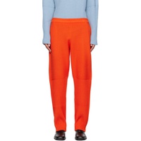 HOMME PLISSEE 이세이 미야케 ISSEY MIYAKE Orange Rustic Sweatpants 232729M190001