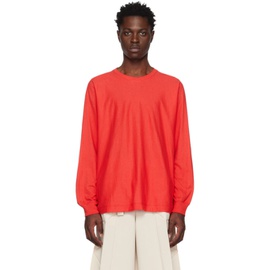 HOMME PLISSEE 이세이 미야케 ISSEY MIYAKE Red Release-T 1 Long Sleeve T-Shirt 231729M213015