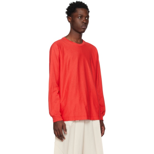  HOMME PLISSEE 이세이 미야케 ISSEY MIYAKE Red Release-T 1 Long Sleeve T-Shirt 231729M213015
