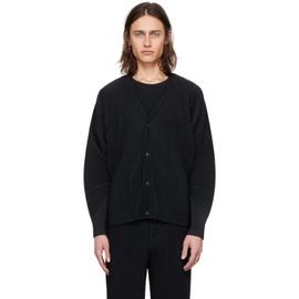 HOMME PLISSEE 이세이 미야케 ISSEY MIYAKE Black Monthly Color March Cardigan 241729M200009