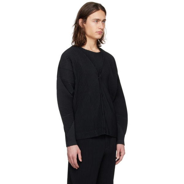  HOMME PLISSEE 이세이 미야케 ISSEY MIYAKE Black Monthly Color March Cardigan 241729M200009