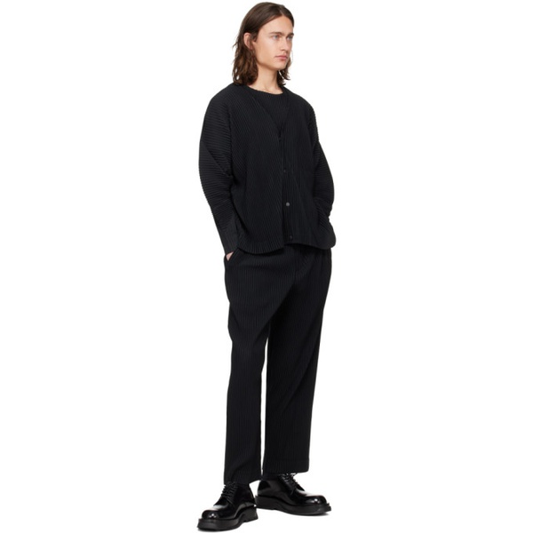  HOMME PLISSEE 이세이 미야케 ISSEY MIYAKE Black Monthly Color March Cardigan 241729M200009