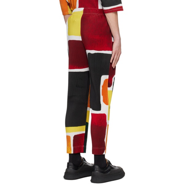  HOMME PLISSEE 이세이 미야케 ISSEY MIYAKE Multicolor Landscape Trousers 241729M191046