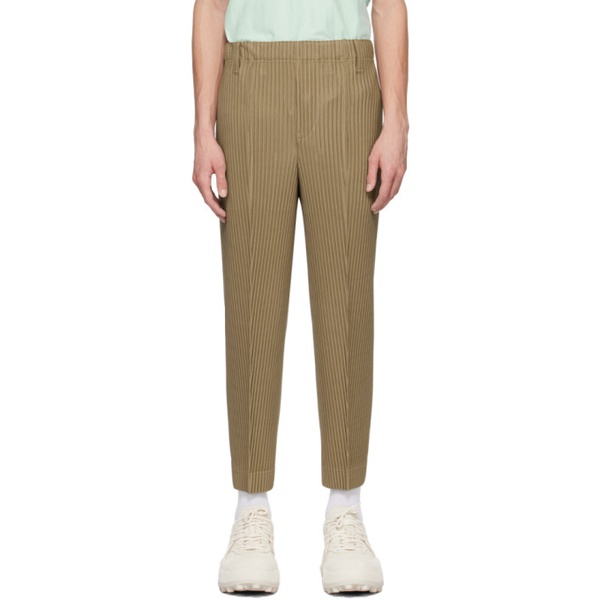  HOMME PLISSEE 이세이 미야케 ISSEY MIYAKE Beige Compleat Trousers 241729M191044