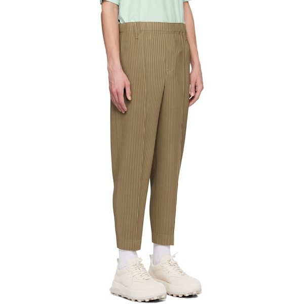  HOMME PLISSEE 이세이 미야케 ISSEY MIYAKE Beige Compleat Trousers 241729M191044
