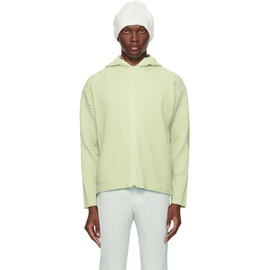 HOMME PLISSEE 이세이 미야케 ISSEY MIYAKE Green Monthly Color April Hoodie 241729M202008