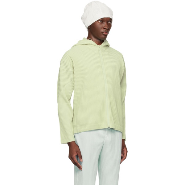  HOMME PLISSEE 이세이 미야케 ISSEY MIYAKE Green Monthly Color April Hoodie 241729M202008