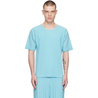 HOMME PLISSEE 이세이 미야케 ISSEY MIYAKE Blue Color Pleats T-Shirt 232729M213006