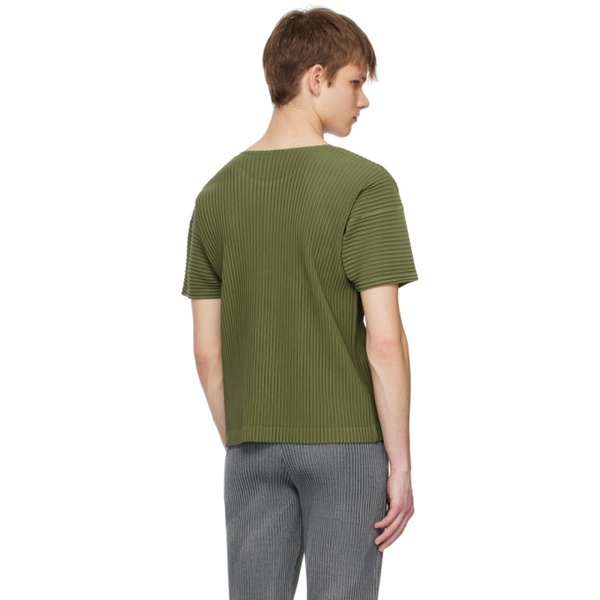  HOMME PLISSEE 이세이 미야케 ISSEY MIYAKE Khaki Monthly Color March T-Shirt 231729M213024