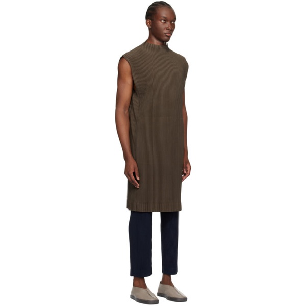  HOMME PLISSEE 이세이 미야케 ISSEY MIYAKE Khaki Monthly Color April Tank Top 241729M214012