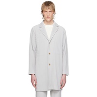 HOMME PLISSEE 이세이 미야케 ISSEY MIYAKE Gray Basics Coat 241729M176007