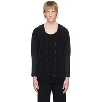 HOMME PLISSEE 이세이 미야케 ISSEY MIYAKE Black Basics Cardigan 241729M200003