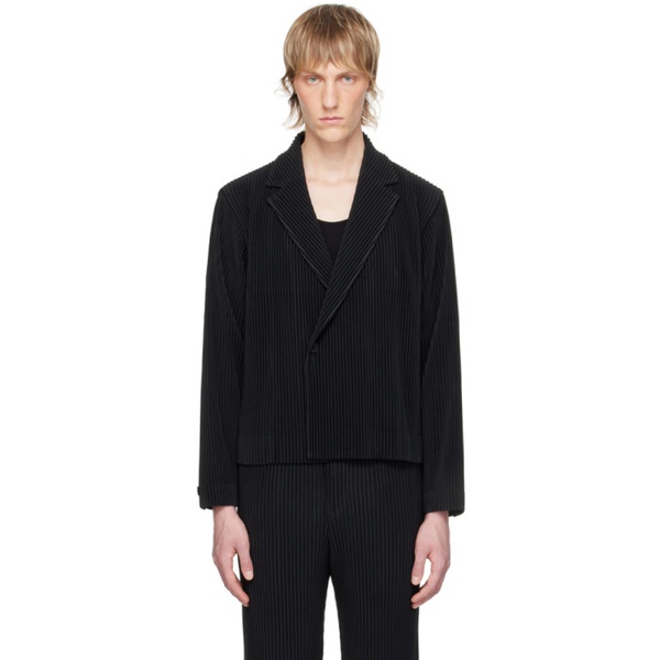  HOMME PLISSEE 이세이 미야케 ISSEY MIYAKE Black Tailored Pleats 2 Blazer 241729M195010